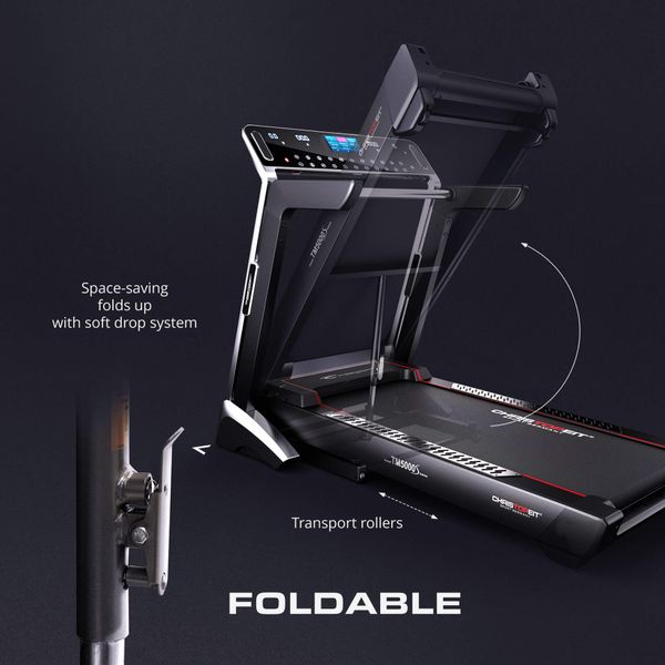 Hovedbilde Tredemølle TM 5000S - 1-22 km/t elektronisk stigning tåler 150 k