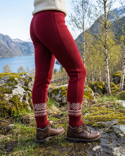 Hovedbilde Bretind ullbukse til dame og herre – burgunder