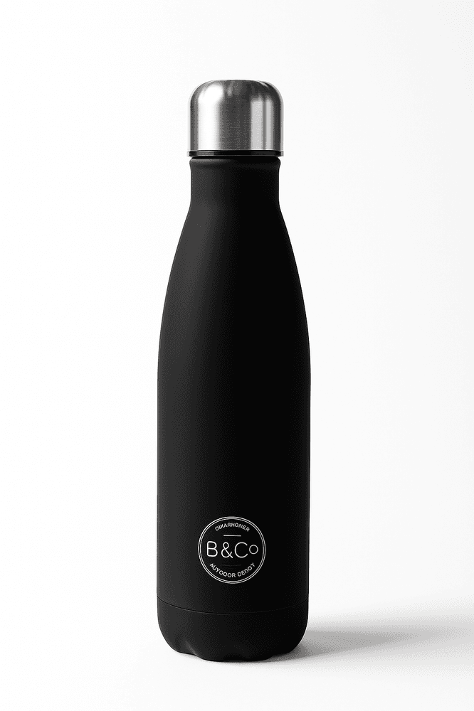 Drikkeflaske for varme og kalde drikker - 500 ml - Sort
