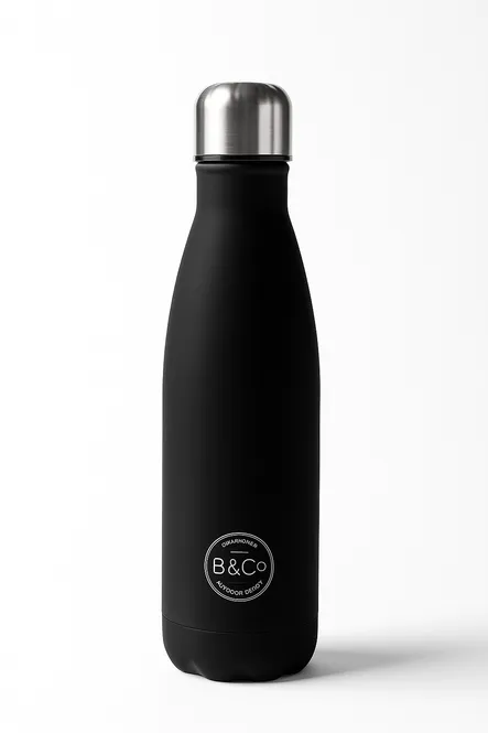 Hovedbilde Drikkeflaske for varme og kalde drikker - 500 ml - Sort