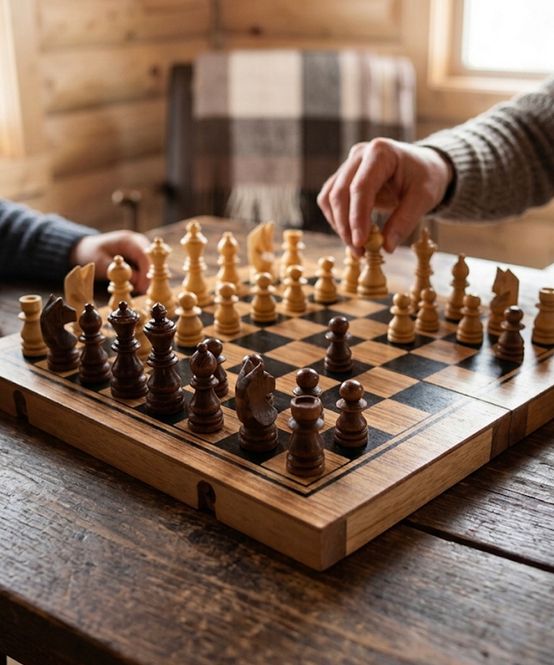 Hovedbilde 3-i-1 Klassisk Spillsett i Tre – Sjakk, Dam og Backgammon