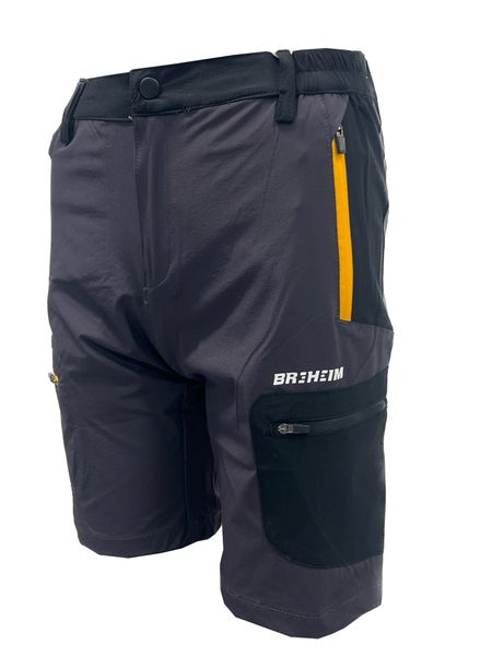 Hovedbilde Storhøi Shorts Dame Grå med gul zip