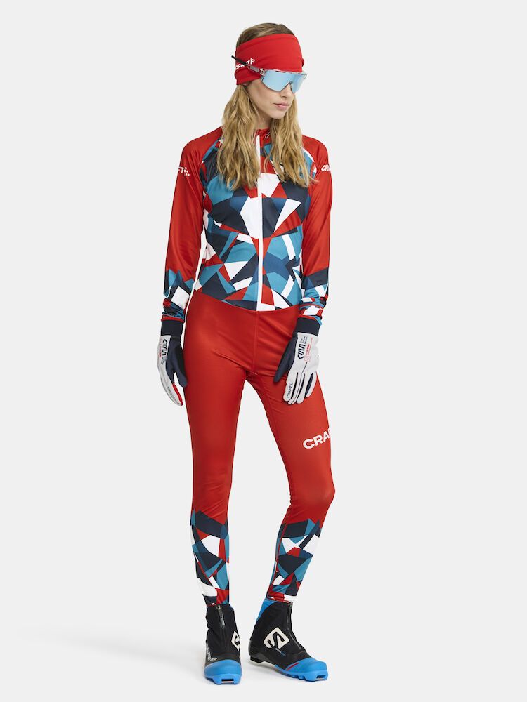 CRAFT NOR ADV Nordic Ski Club Suit Dame Blaze/Bright Red