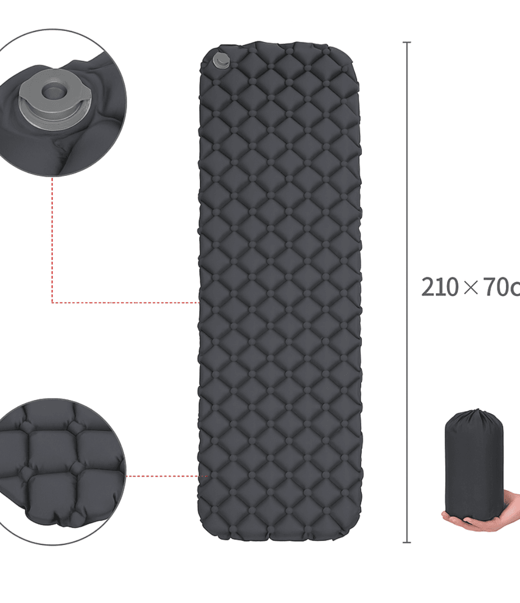 Oppblåsbart liggeunderlag