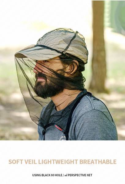 Hovedbilde Mygg og Knottnett m/justering med og uten hatt