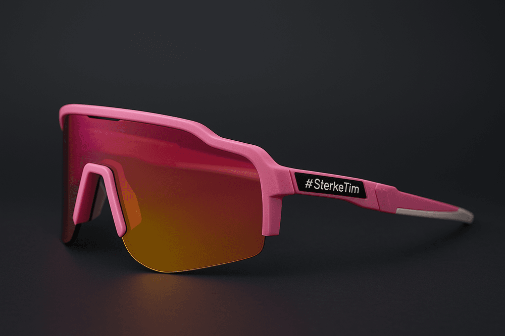Multisport solbrille i rosa - Med etui og oppbevaringspose Sterke Tim