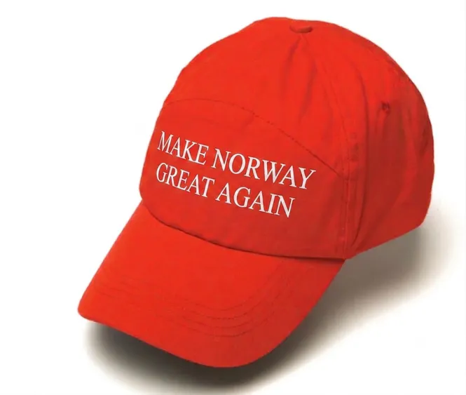 Hovedbilde Make Norway Great Again Caps i rød - Unisex 