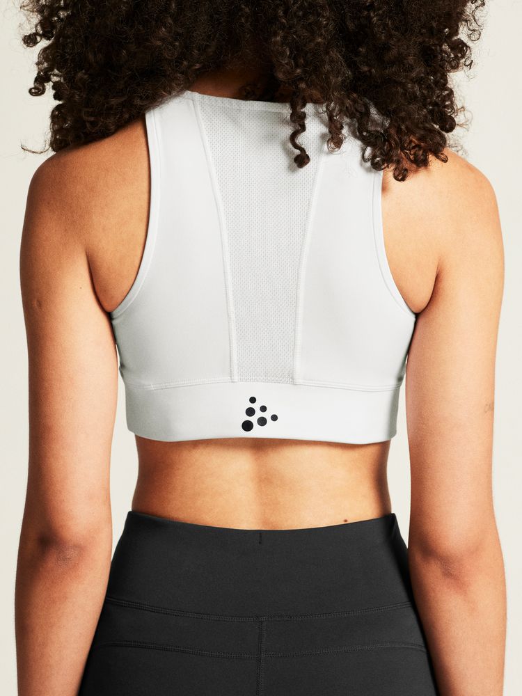 Hvit treningstopp fra Craft - Rush 2.0 Crop Top
