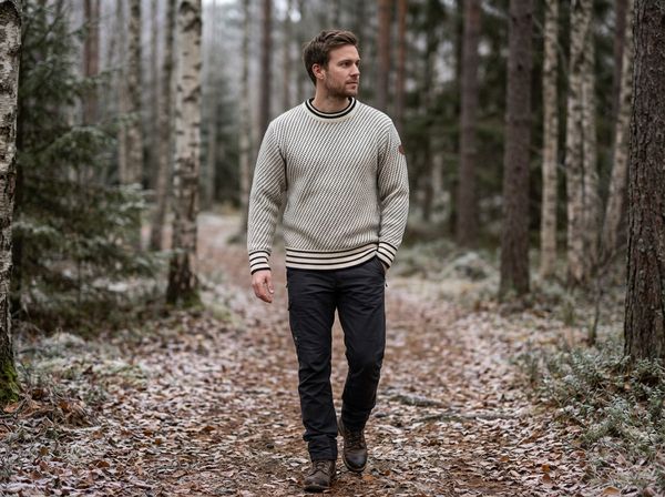 Hovedbilde Islender ullgenser white / black - Unisex