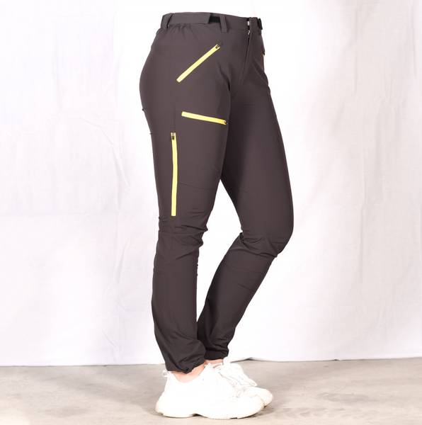 Hovedbilde Storronden Turbukse Dame Charcoal Yellow Zip