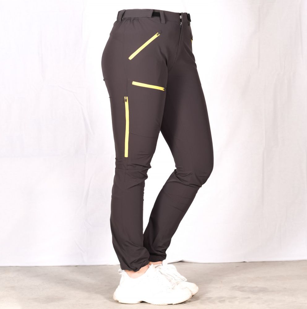 Storronden Turbukse Dame Charcoal Yellow Zip