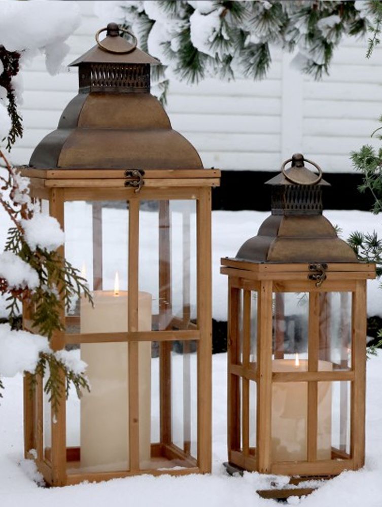 Sett med 2 lykter fra Chic Antique