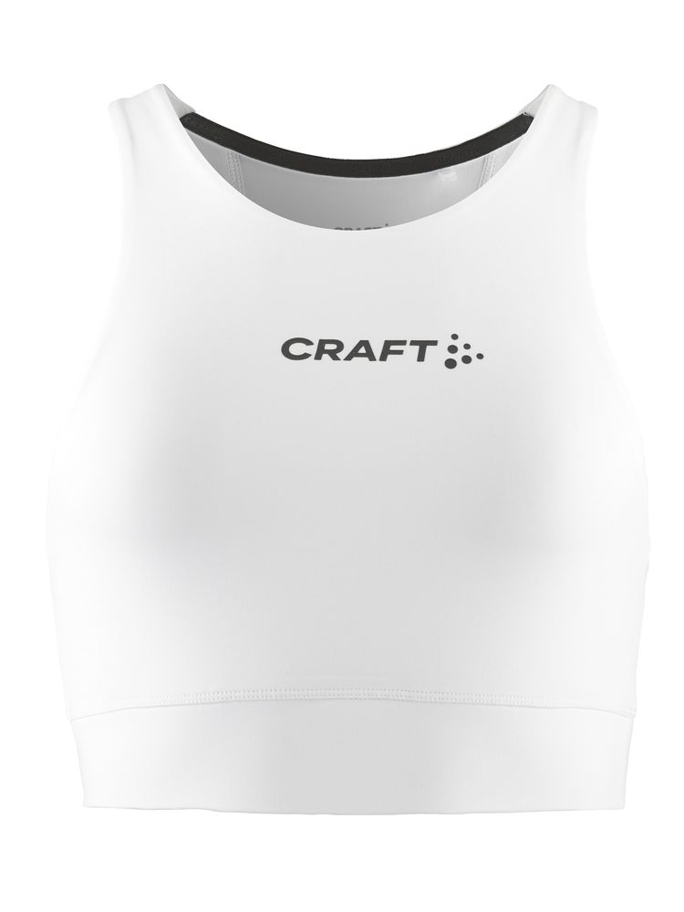 Hvit treningstopp fra Craft - Rush 2.0 Crop Top