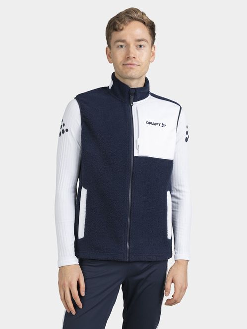 Hovedbilde CRAFT NOR ADV Explore Pile Fleece Vest Herre Blaze/White