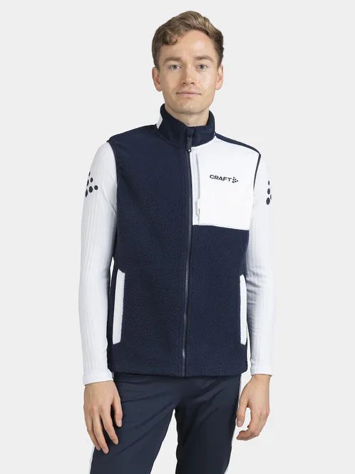 Hovedbilde CRAFT NOR ADV Explore Pile Fleece Vest Herre Blaze/White