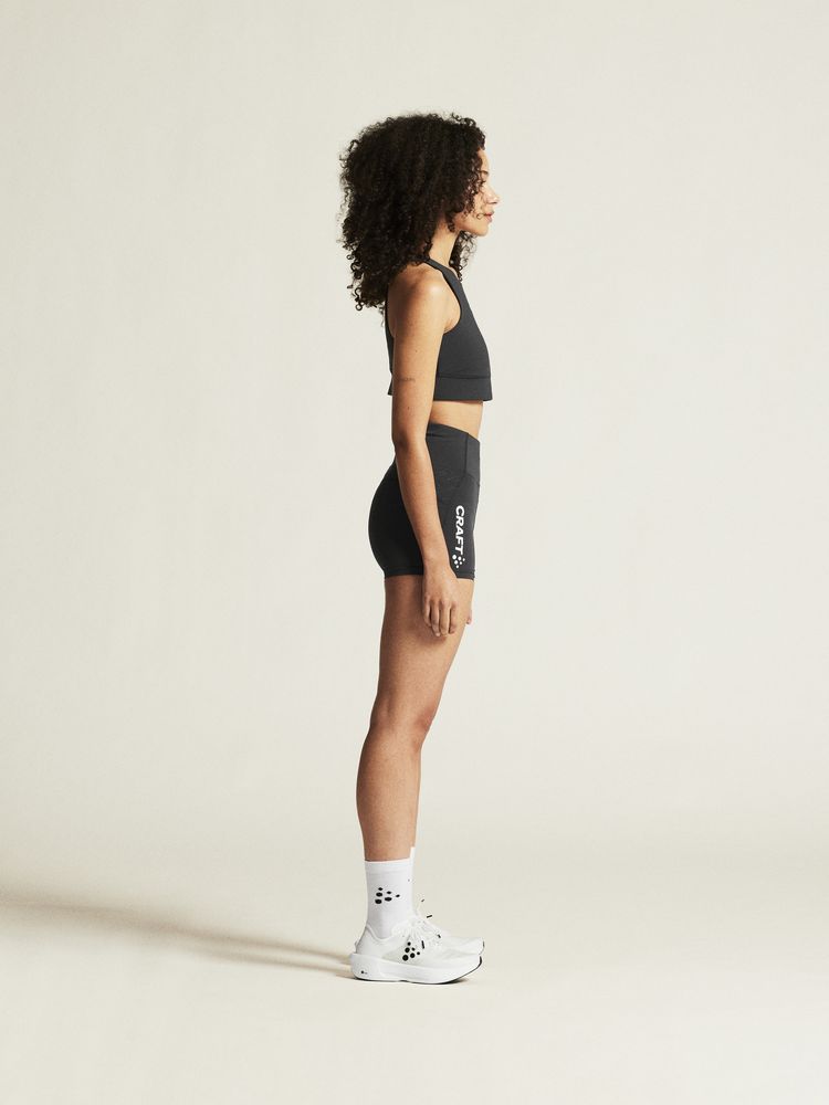 Sort treningstopp fra Craft - Rush 2.0 Crop Top