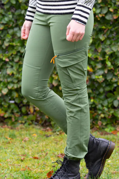 Hovedbilde Sandviken turbukse i softshell til dame  grønn - Breheim