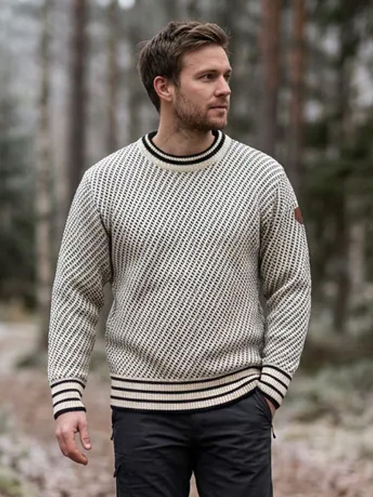 Islender ullgenser white / black - Unisex