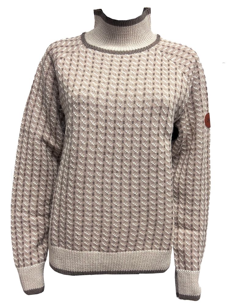 Jølster ullgenser i valnøtt  / antikkhvit - Unisex